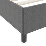 vidaXL Cadre de lit Gris clair 160x200 cm en tissu corduroy