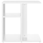 vidaXL Table d'appoint Blanc 50x30x50 cm Bois d’ingénierie