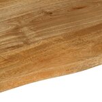 vidaXL Dessus de table à bord vivant 80x60x2 5 cm bois massif manguier