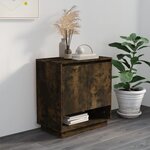 vidaXL Buffet Chêne fumé 70x41x75 cm Bois d'ingénierie
