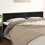 vidaXL Têtes de lit 2 Pièces Noir 90x5x78/88 cm Velours