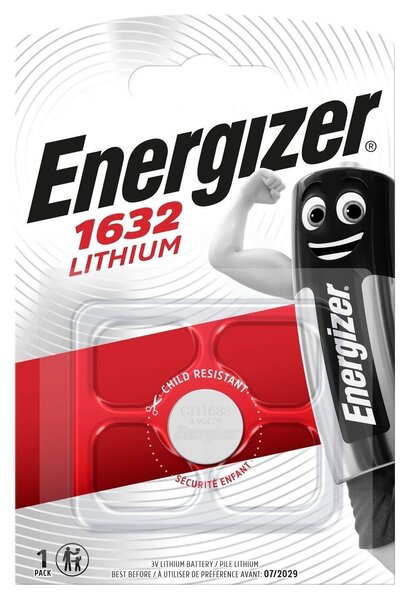 Blister de 1 Pile Lithium CR 1632 ENERGIZER