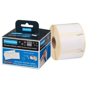 Rouleau 1000 etiquettes thermique 57 x 32 mm repositionnable blanc rillstab