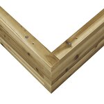 vidaXL Jardinière 110x110x23 cm bois de pin imprégné