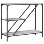 vidaXL Table console sonoma gris 88 5x30x75 cm bois d'ingénierie