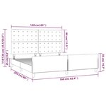 vidaXL Cadre de lit sans matelas rose 160x200 cm velours