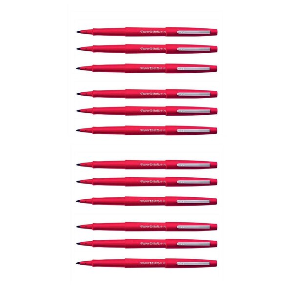 Stylo Feutre Flair Original Nylon Pte Moyenne Rouge x 12 PAPER MATE