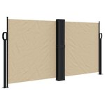 vidaXL Auvent latéral rétractable beige 120x1200 cm