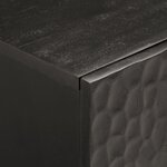 vidaXL Meuble TV noir 105x33x46 cm bois massif de manguier
