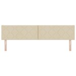 Tête de lit LED vidaXL Design Blocs en Diamant Crème 200 cm Tissu