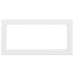 vidaXL Supports d'étagères pour lavabo 2 Pièces blanc rectangulaire acier