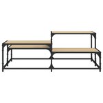 vidaXL Table basse chêne sonoma 107x107x40 cm bois d'ingénierie