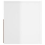 vidaXL Meuble TV avec lumières LED blanc brillant 120x35x40 cm