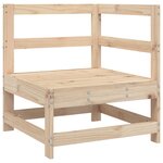 vidaXL Salon de jardin 4 Pièces bois massif de pin