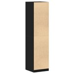 Armoire vidaXL Noire Chêne 50x50x200 cm en Bois d'ingénierie