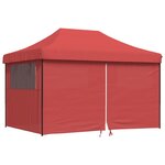 vidaXL Tente de réception pliable escamotable avec 4 parois latérales