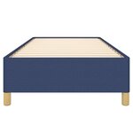 vidaXL Cadre de lit sans matelas bleu 90x200 cm tissu