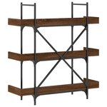 vidaXL Bibliothèque à 3 niveaux chêne marron 100x33x108 5 cm