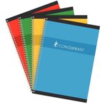 Cahier 21x29,7 (A4) 100 pages petits carreaux à spirale papier 70g Conquérant Sept