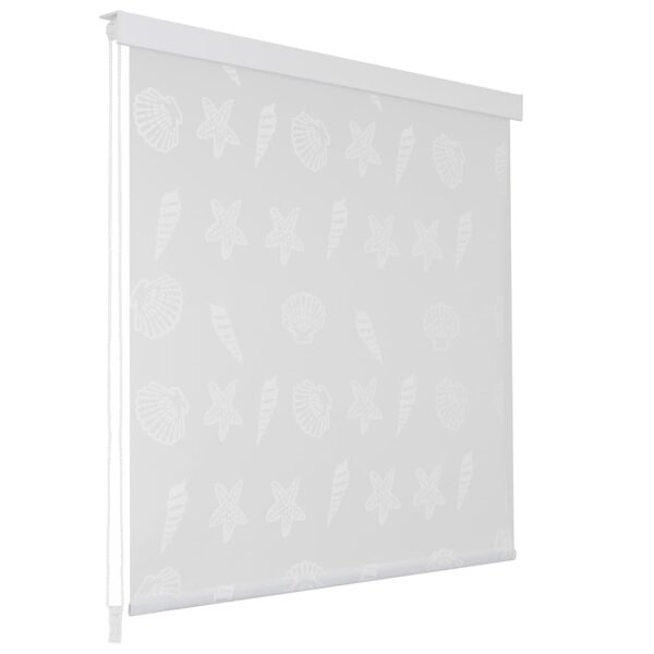vidaXL Store roulant de douche 80x240 cm Étoile de mer