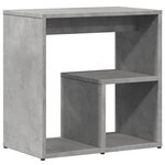 vidaXL Table d'appoint Gris béton 50x30x50 cm Bois d'ingénierie