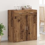 vidaXL Meuble de rangement vieux bois 80x42 5x93 5 cm en bois d'ingénierie