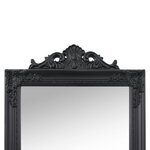 vidaXL Miroir sur pied Noir 50x200 cm