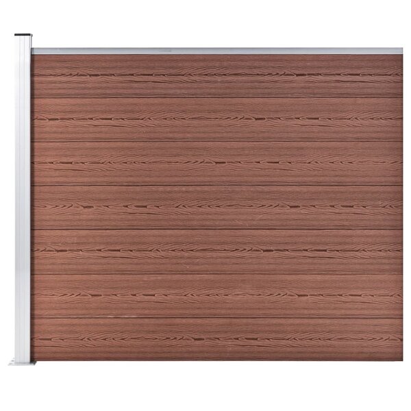 vidaXL Panneau de clôture WPC 175x146 cm Marron