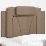 vidaXL Coussin de tête de lit cappuccino 90 cm similicuir