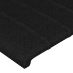 vidaXL Tête de lit à LED Noir 83x16x118/128 cm Tissu