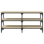 vidaXL Banc à chaussures chêne sonoma 100x38 5x49 cm bois d'ingénierie