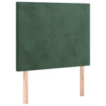 vidaXL Cadre de lit sans matelas vert foncé 120x200 cm velours