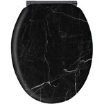 Abattant marbre noir - mdf fsc