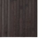 vidaXL Tapis rectangulaire marron foncé 70x400 cm bambou