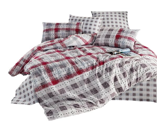 Parure de lit rouge ENZA 260 x 240 cm