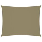 vidaXL Voile de parasol tissu oxford rectangulaire 6x8 m beige