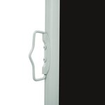 vidaXL Auvent latéral rétractable de patio 100x500 cm Noir