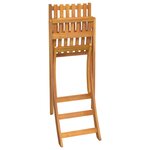 vidaXL Ensemble de bar d'extérieur 5 Pièces Bois d'acacia massif