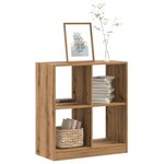 vidaXL Bibliothèque chêne artisanal 68 5x32x75 cm bois d'ingénierie