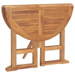 vidaXL Ensemble à manger d'extérieur pliable 5 Pièces Bois solide de teck
