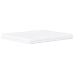 vidaXL Lit avec matelas taupe 160x200 cm tissu