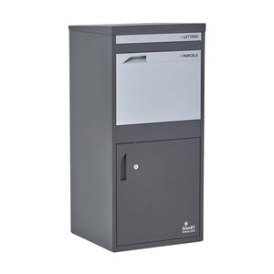 Boîte à colis Extra Large Gris foncé 2 portes Acier galvanisé SMART PARCEL BOX®