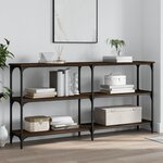 vidaXL Table console chêne marron 150x29x75 cm bois d'ingénierie