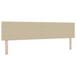 vidaXL Tête de lit LED Simple Design Vert Clair Gris 100 cm Tissu Velours Côtelé