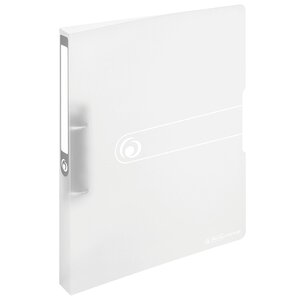 Classeur à anneaux 16 mm Dos de 27 mm Blanc Translucide HERLITZ