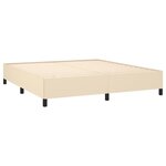 vidaXL Cadre de lit sans matelas crème 180x200 cm tissu