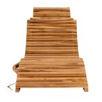 Chaise longue pliable en teck ARRIETA