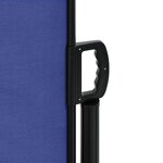 vidaXL Auvent latéral rétractable bleu 120x600 cm