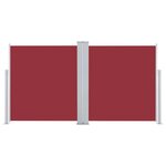 vidaXL Auvent latéral rétractable Rouge 120 x 600 cm