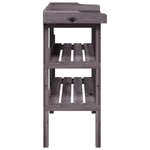 vidaXL Table à plantes avec étagères gris 78x38x82 5 cm bois de sapin